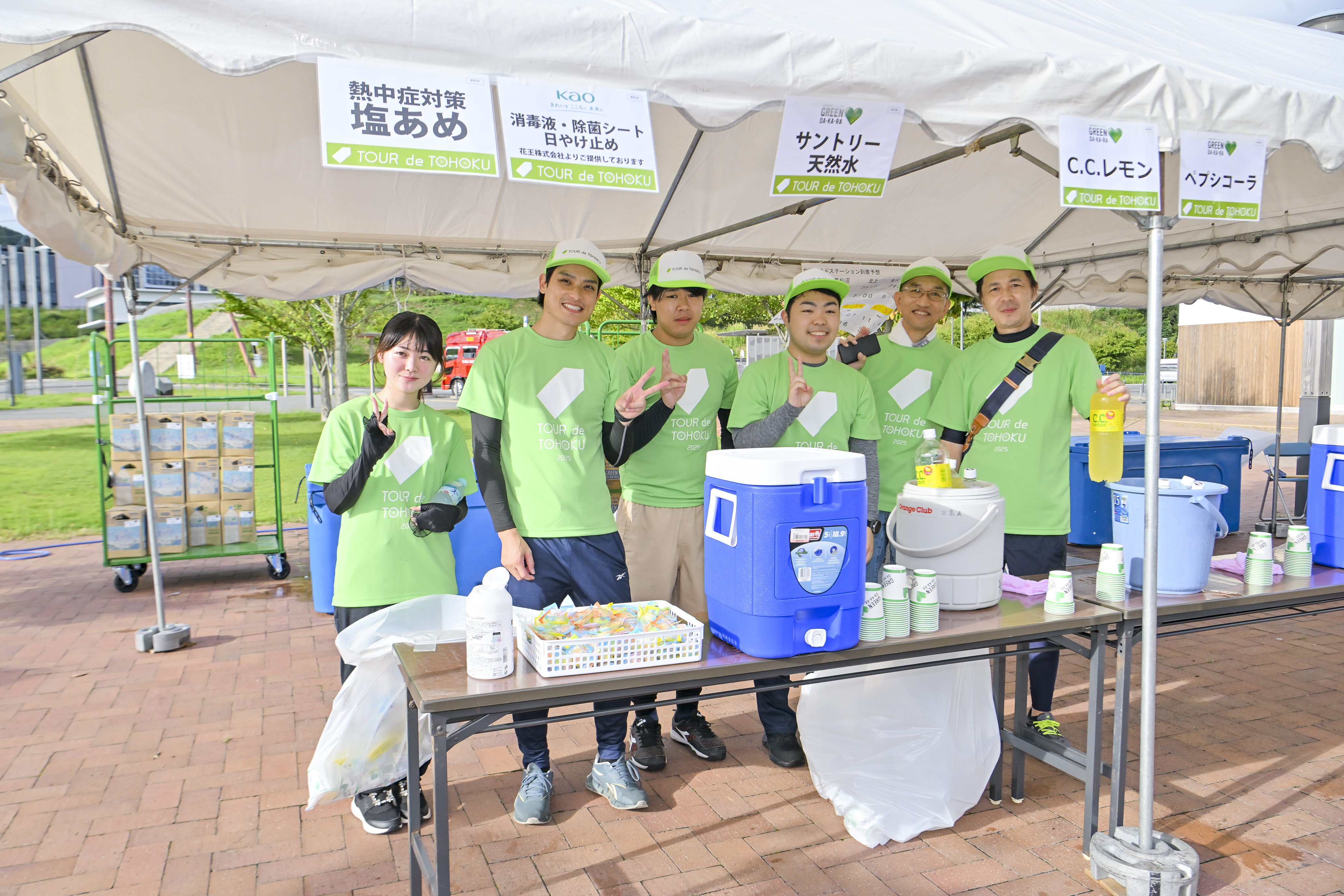 当日のボランティア活動の模様